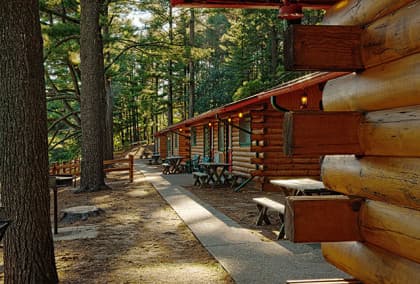 The Private Cabins at Meadowbrook Resort & DellsPackages.com in Wisconsin Dells