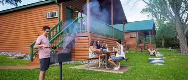 Girl floating in a tube on the lazy river