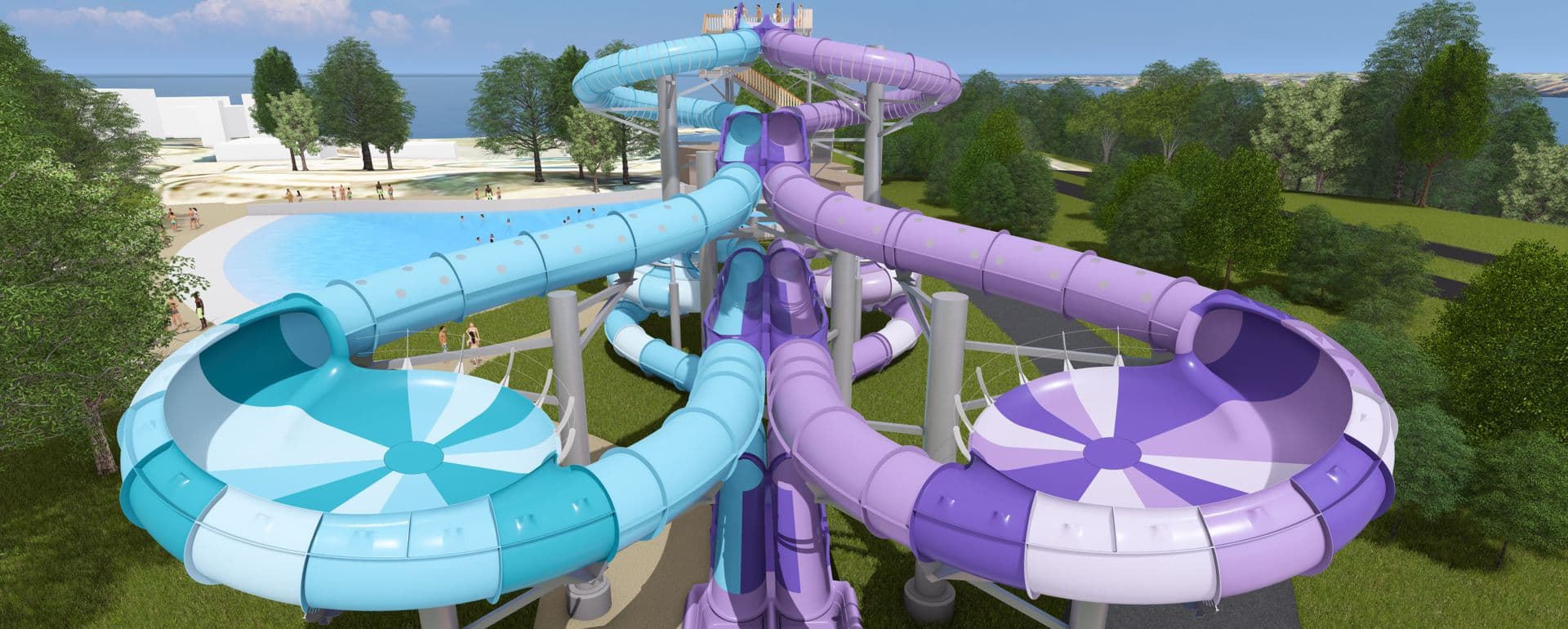 New Dueling Tube Slides