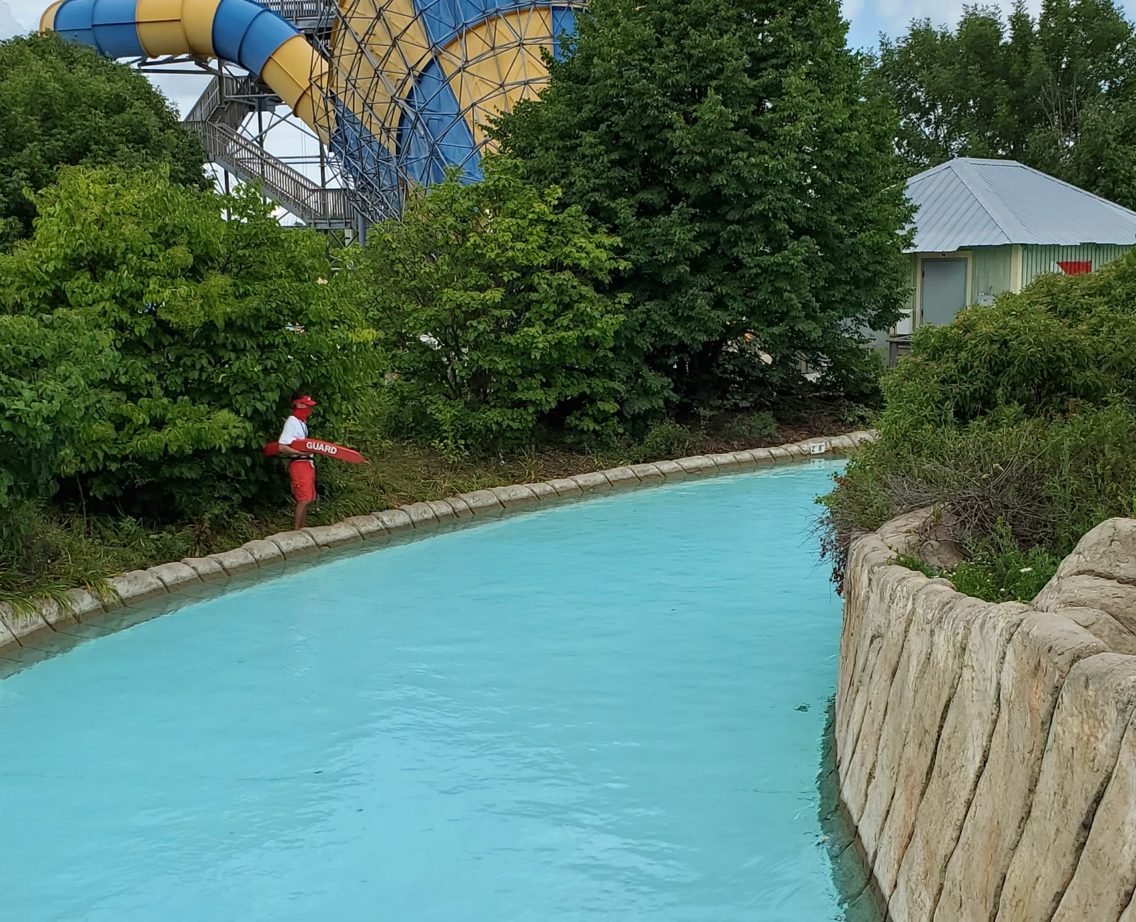 A lazy river at Six Flags Hurricane Harbor Chicago, Illinois