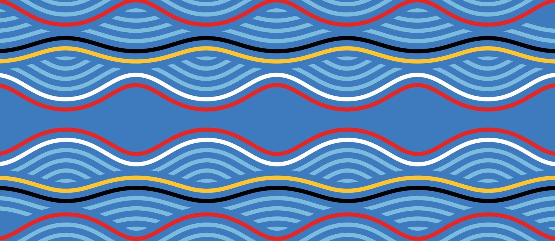Pirates Cove Waves Graphic Pattern
