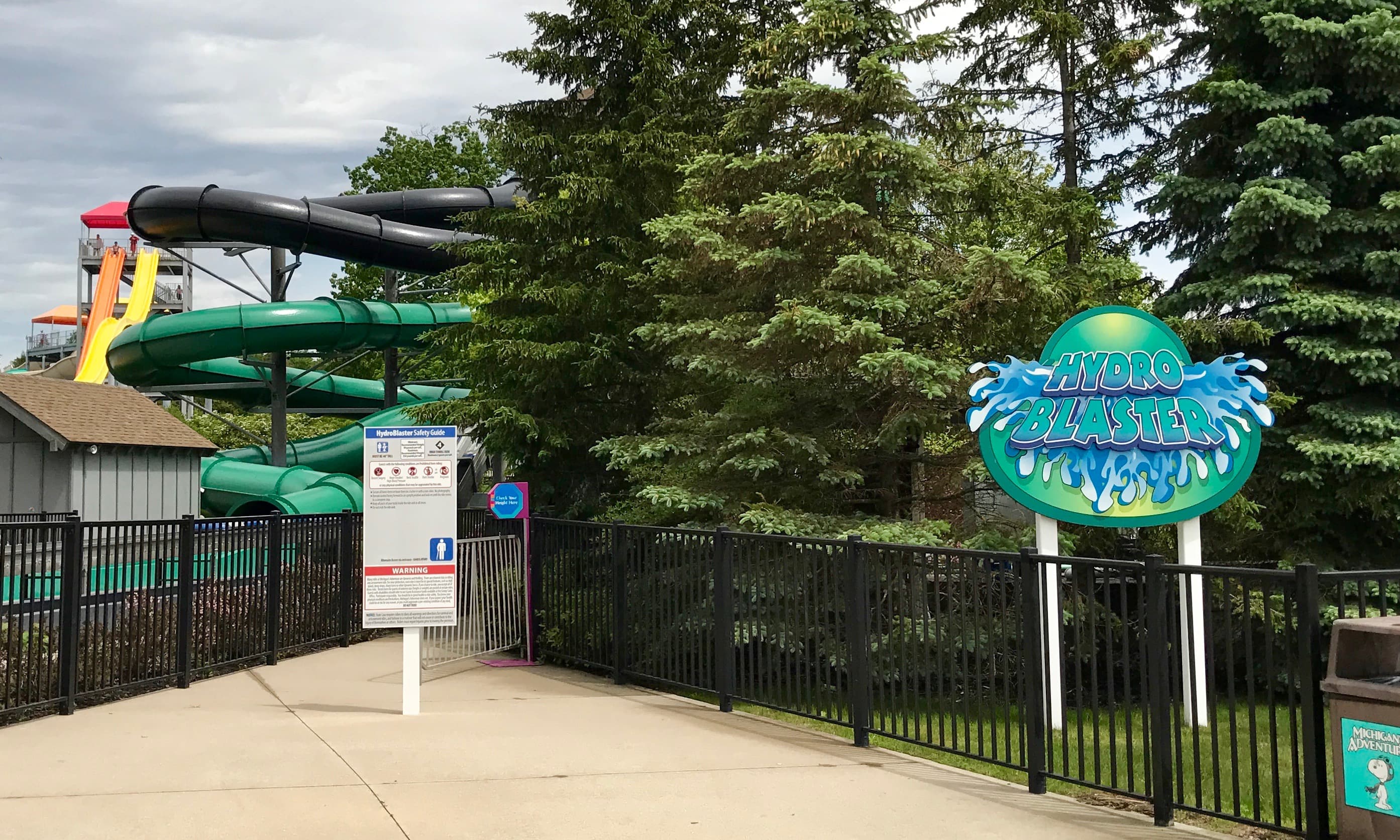 The HydroBlaster slide at WildWater Adventure, Michigan's Adventure